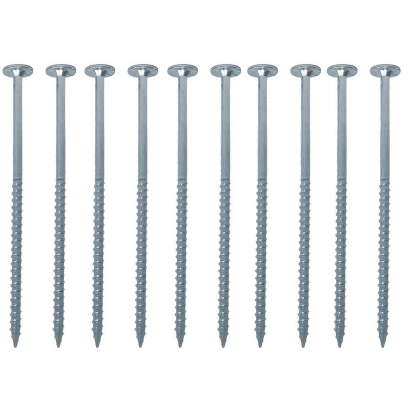 FastCap PowerHead Wood Screws with Flat Head - Self-Tapping Point - 2.5", T20 Torx Drive, Zinc Finish, 150-Pack - 99946